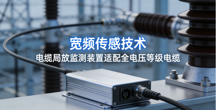 宽频传感技术，电缆局放监测装置适配全电压等级电缆