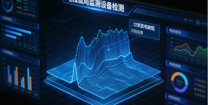 三维谱图分析，电缆局放监测装置精准识别12类放电缺陷