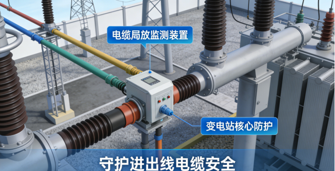 变电站核心防护，电缆局放监测装置守护进出线电缆安全