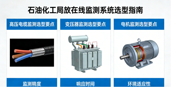 高压电缆、变压器、电机全涵盖！石油化工局放在线监测系统选型指南