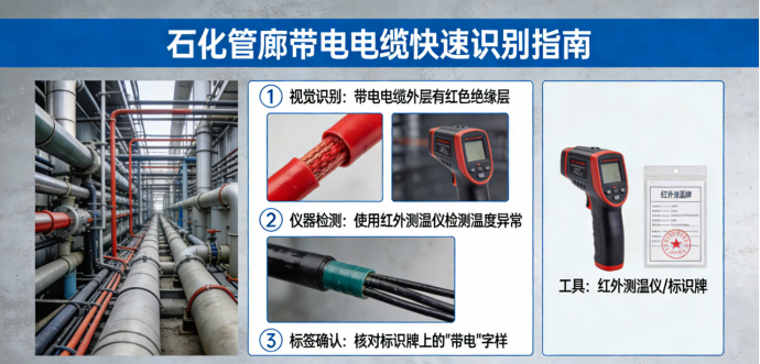 技术干货：如何在密集如织的石化管廊中快速识别带电电缆，避免误操作风险？