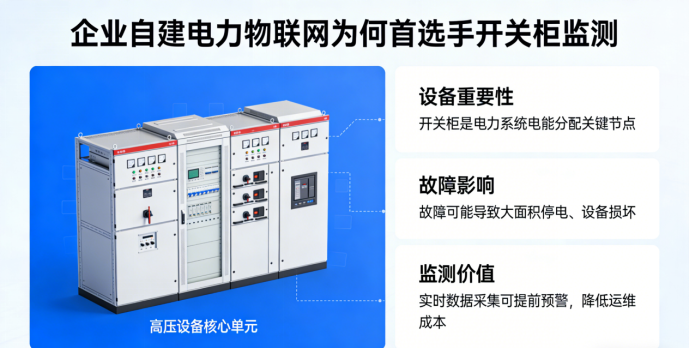 企业自建电力物联网，为何第一步都选择从开关柜监测入手？