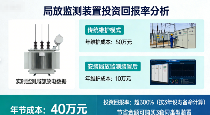 投资回报率爆表！一套局放监测装置，如何帮企业省出几套的钱？