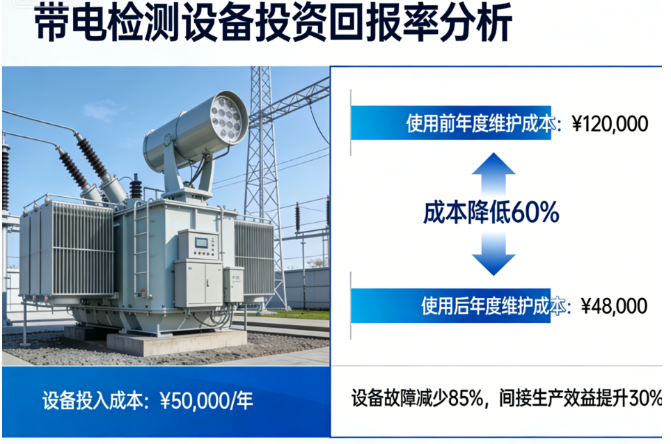 投资回报率爆表！企业用了带电检测设备后，竟然省下了这么多钱