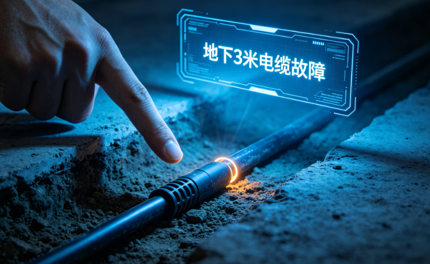神奇！手指一点，地下3米电缆故障点亮屏显示