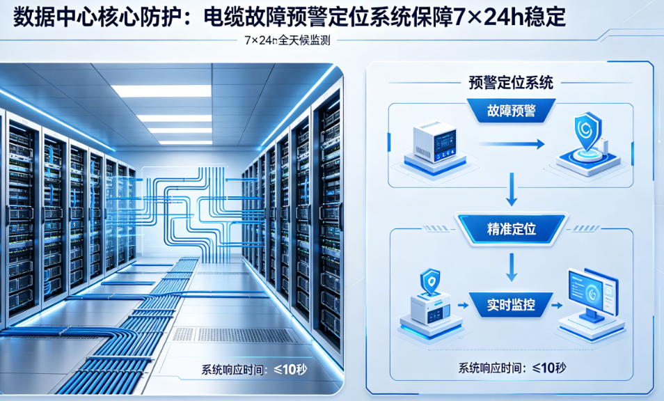 数据中心核心防护：电缆故障预警定位系统保障 7×24h 稳定
