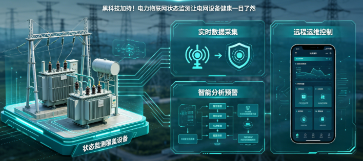 黑科技加持！电力物联网状态监测让电网设备健康一目了然